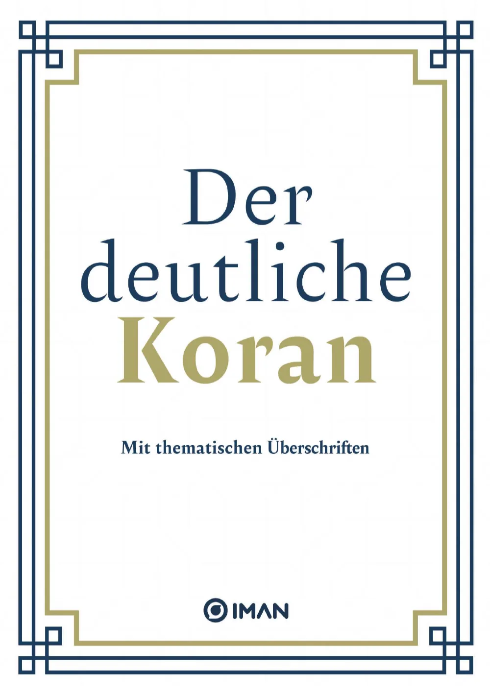 „Der deutliche Koran“ – Cover